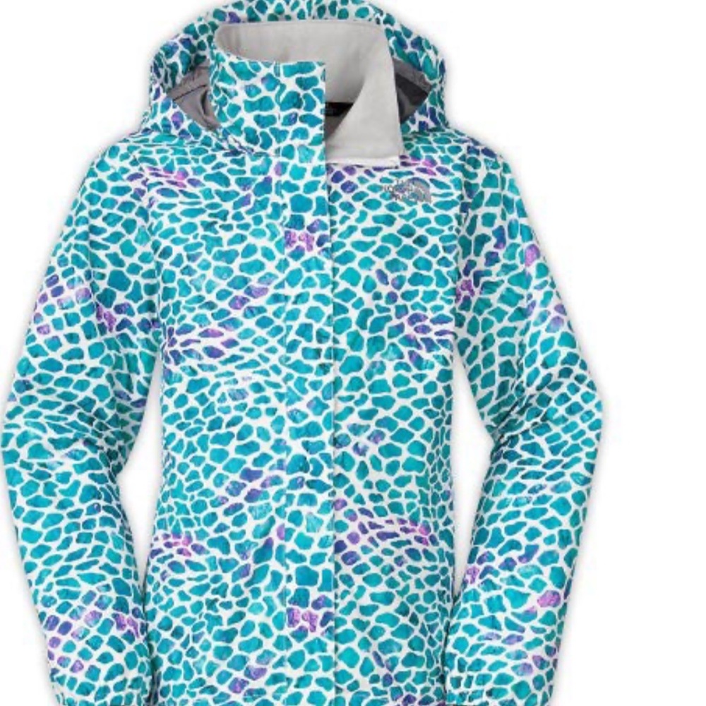 The North Face Kids' Blue and Purple Raincoat